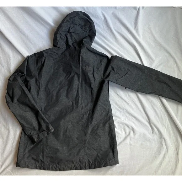 The North Face Gray Packable Hooded Rain Jacket Women's Size Small - Picture 10 of 13